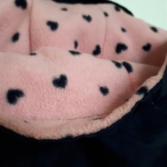 Oshkosh B'Gosh Navy Blue Hooded Fleece Lined Raincoat Little Girls Size 4T - Picture 9 of 11